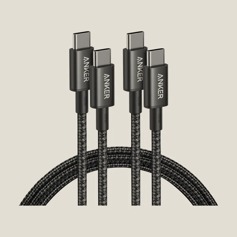 Anker 333 Cable USB-C a USB-C 100W · 1.8 m · pack ×2