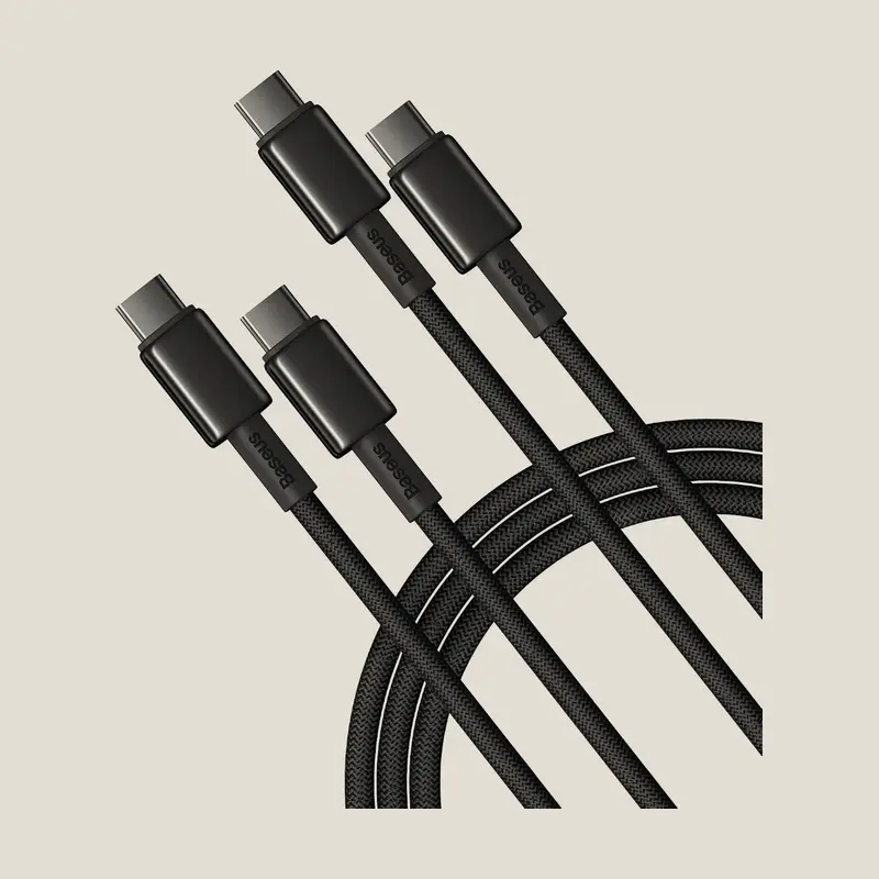 Baseus Cable USB-C a USB-C 100W · 1 m · pack ×2
