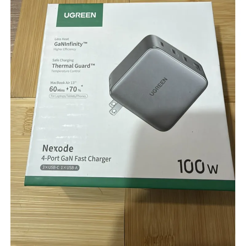 Ugreen Nexode 100W GaN · 4 puertos, caja sellada