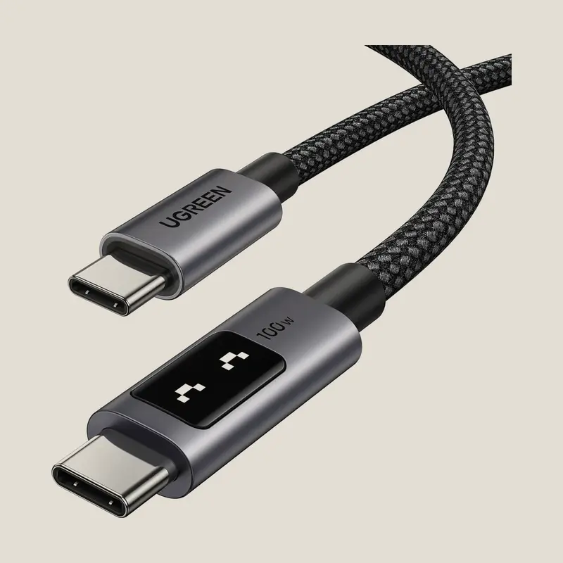 Ugreen Uno Cable USB-C 100W con pantalla LED · 2 m